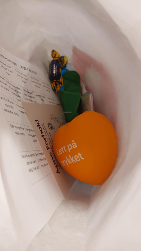 Foto av en gavepose.