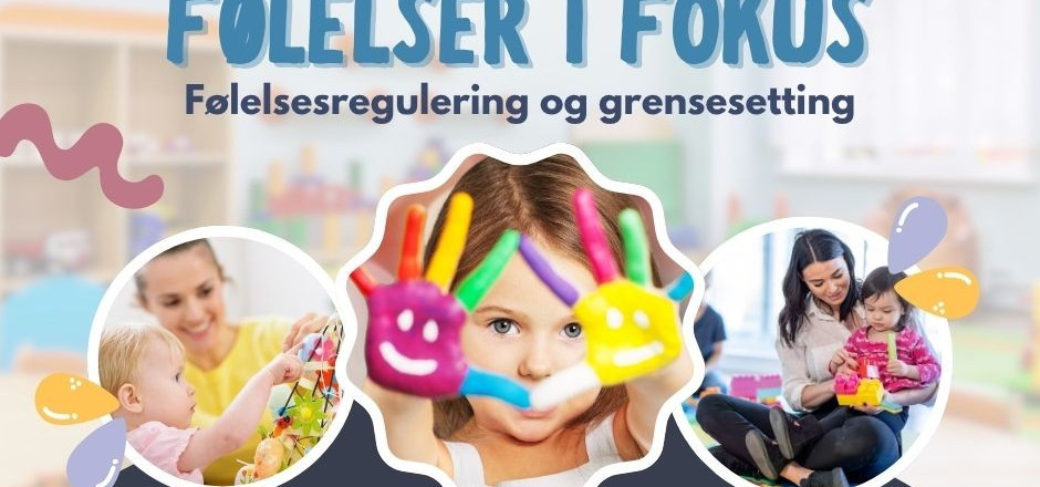 Foto av barn og voksne sammen.