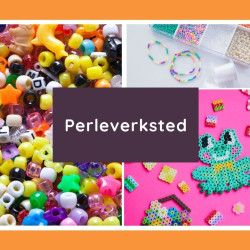 Illustrasjonsbilde av perler og ting man kan lage av perler.