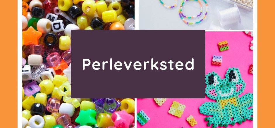 Illustrasjonsbilde av perler og ting man kan lage av perler.