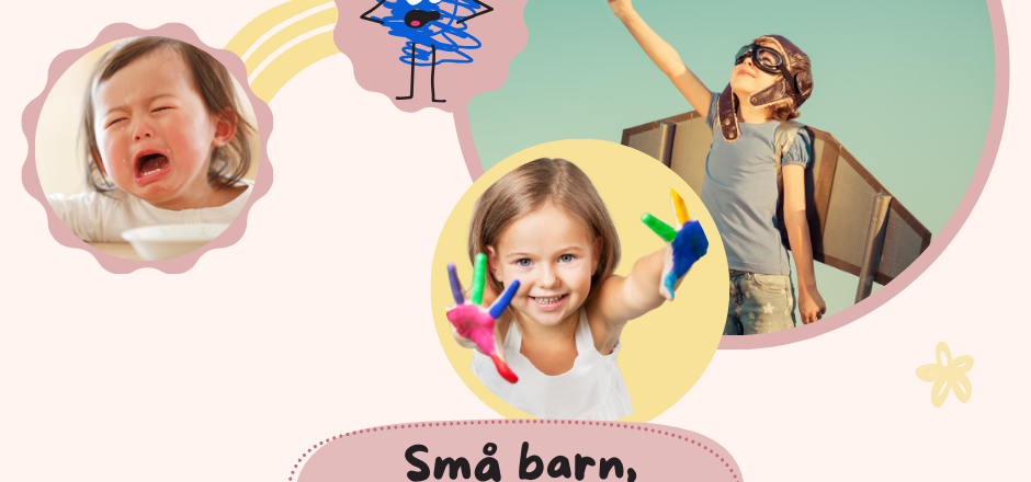 Plakat med foto av barn.