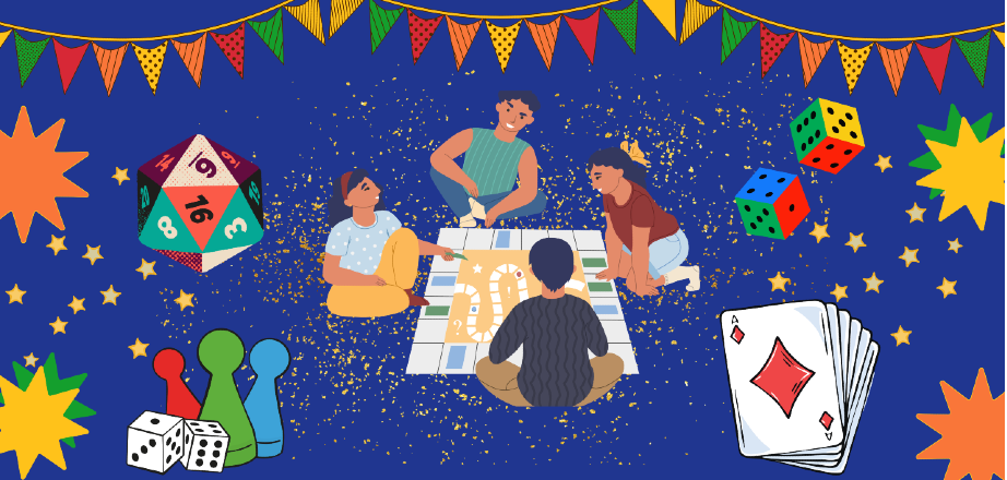 Illustrasjonsbilde av folk som spiller brettspill.