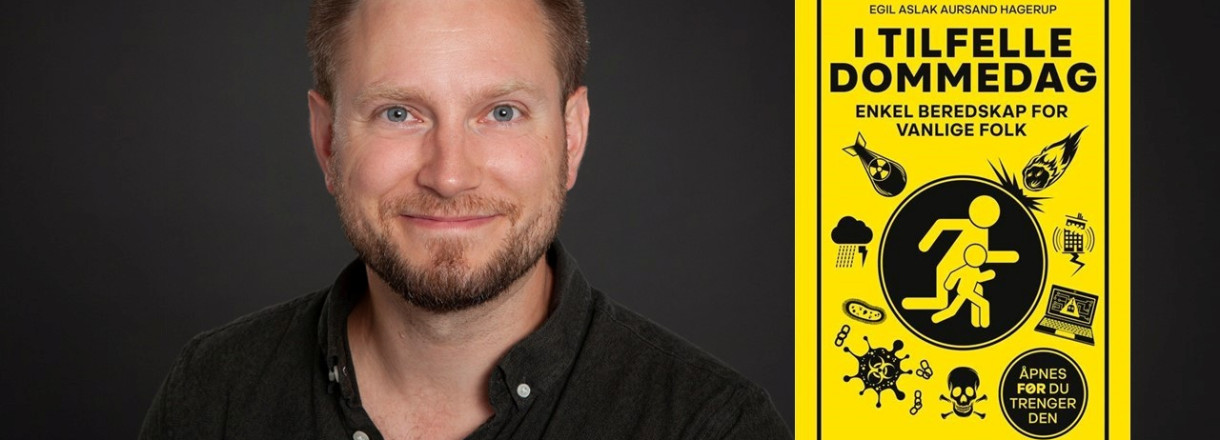 Bokomslaget til boken og foto av forfatter Egil Aslak Hagerup.