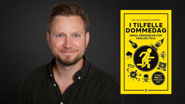 Bokomslaget til boken og foto av forfatter Egil Aslak Hagerup.